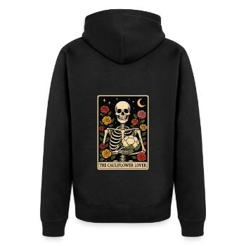 Tarot de chou-fleur - Veste à capuche bio Premium Unisexe - noir - Dos - Nico (187cm)
