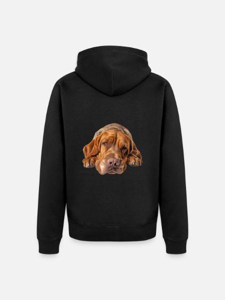 Bracco Italiano - Unisex Premium Organic Zip Hoodie - black