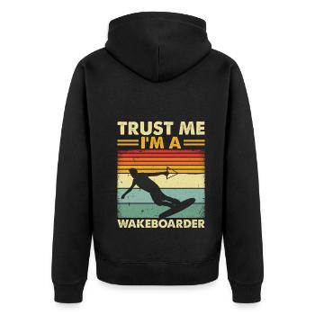 Wakeboarder Wakeboard - Croyez-moi, je suis un - Veste à capuche bio Premium Unisexe - noir - Dos - Nico (187cm)