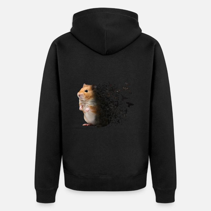 Hamster - Veste à capuche bio Premium Unisexe - noir
