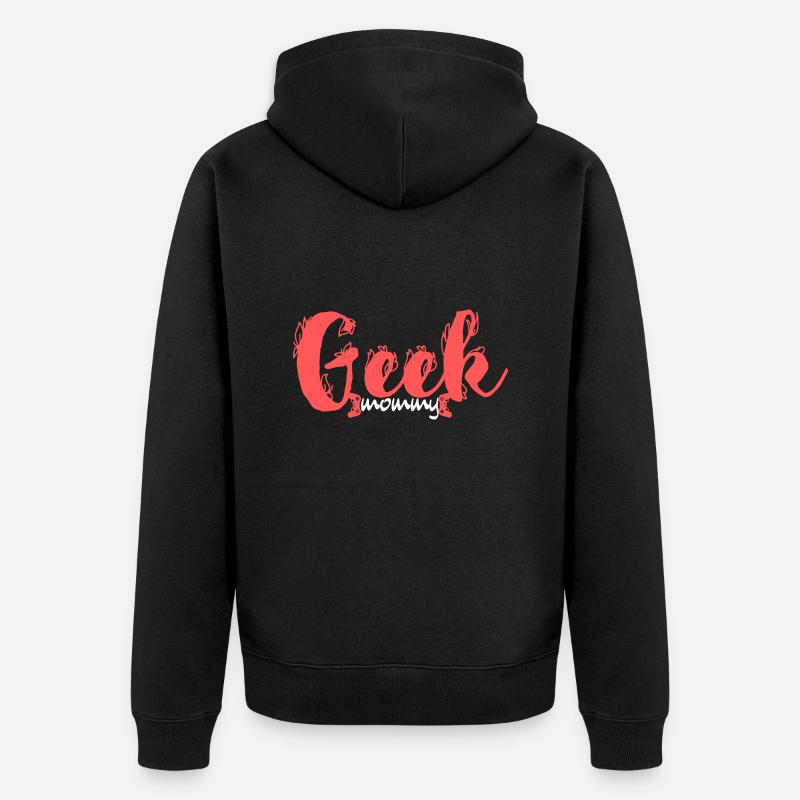 Maman geek - Veste à capuche bio Premium Unisexe - noir