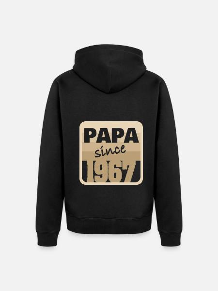 1967 1967 - Unisex Premium Organic Zip Hoodie - black