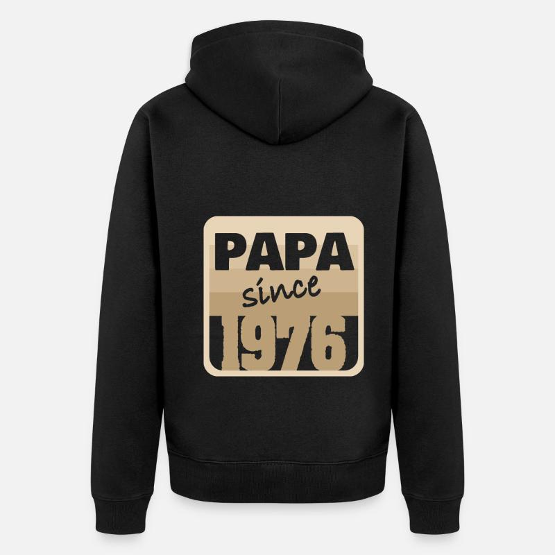 1976 1976 - Veste à capuche bio Premium Unisexe - noir