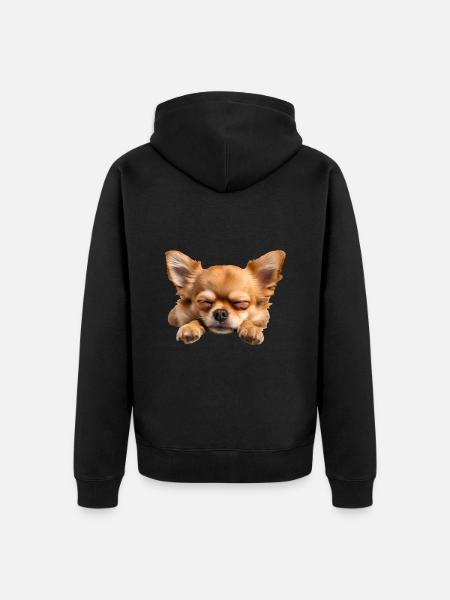 Chihuahua - Unisex Premium Organic Zip Hoodie - black