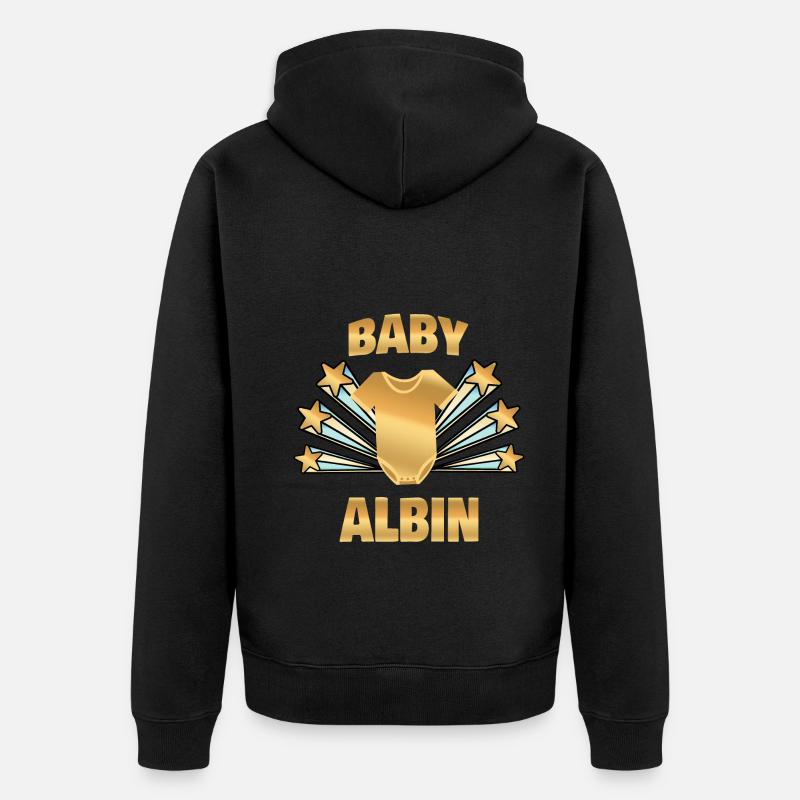 Albin enceinte - Veste à capuche bio Premium Unisexe - noir