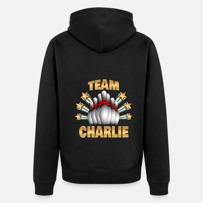 Sylvain de bowling - Veste à capuche bio Premium Unisexe - noir