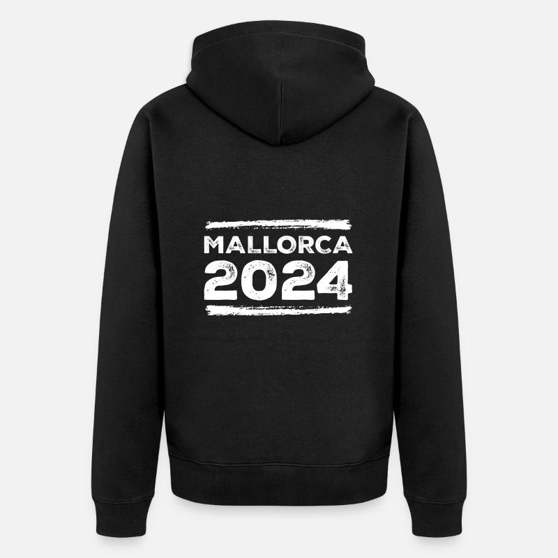 Majorque 2024 : Dicton - Veste à capuche bio Premium Unisexe - noir