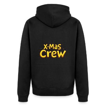 L’équipe de Noël de X-Mas Crew - Veste à capuche bio Premium Unisexe - noir - Dos - Nico (187cm)