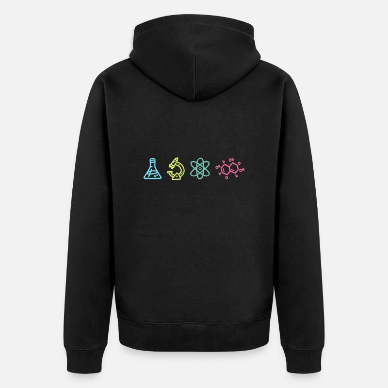 Wissenschaft Elemente - Unisex Premium Bio Zip Hoodie - Schwarz