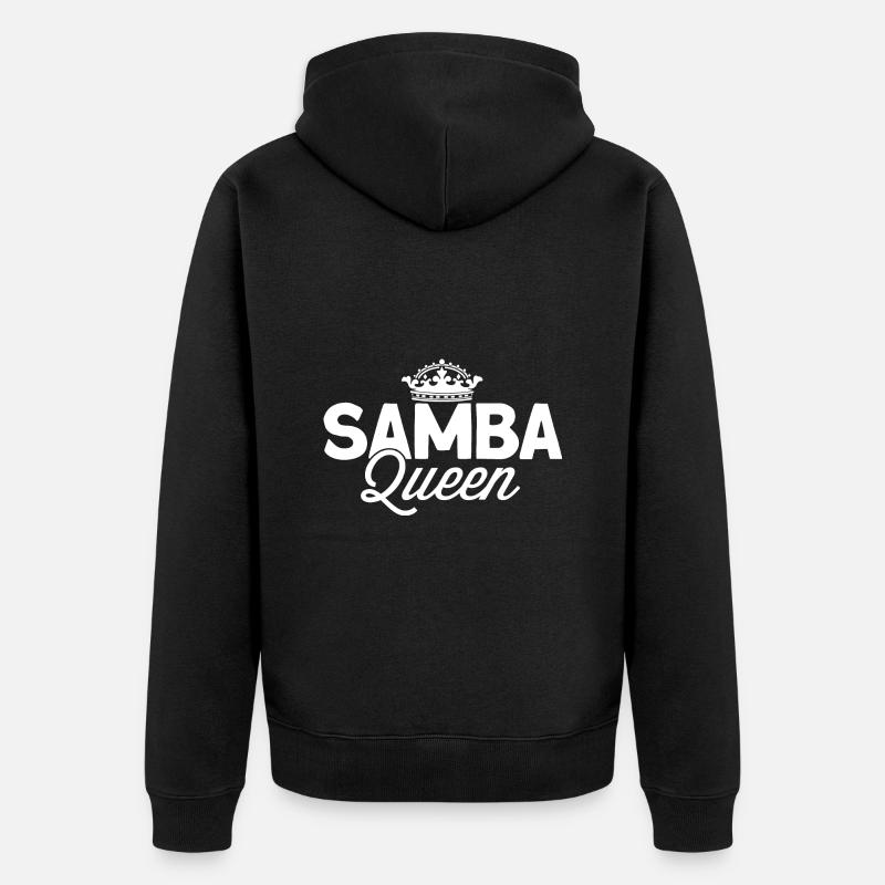 Samba - Unisex Premium Bio Zip Hoodie - Schwarz