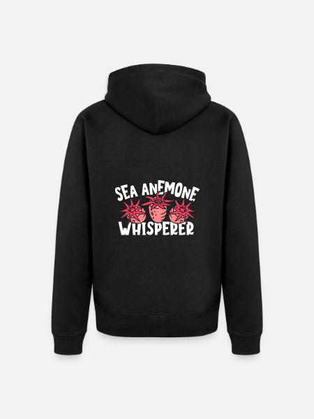 Sea Anemones Gift - Unisex Premium Organic Zip Hoodie - black