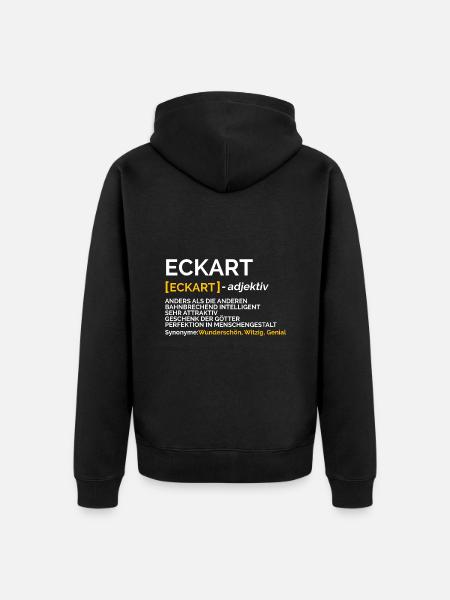 Eckart - Unisex Premium Bio Zip Hoodie - Schwarz