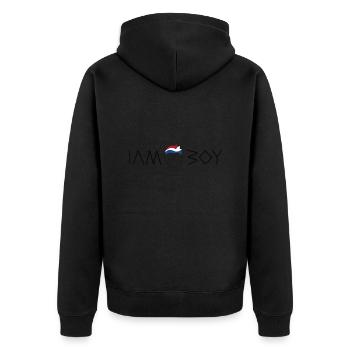 Je suis un garçon néerlandais - Veste à capuche bio Premium Unisexe - noir - Dos - Nico (187cm)