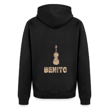 Viola Benito - Veste à capuche bio Premium Unisexe - noir - Dos - Nico (187cm)