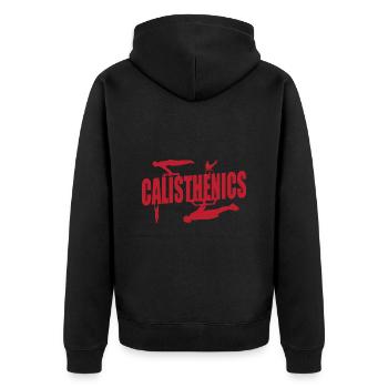 Callisthénie - Veste à capuche bio Premium Unisexe - noir - Dos - Nico (187cm)