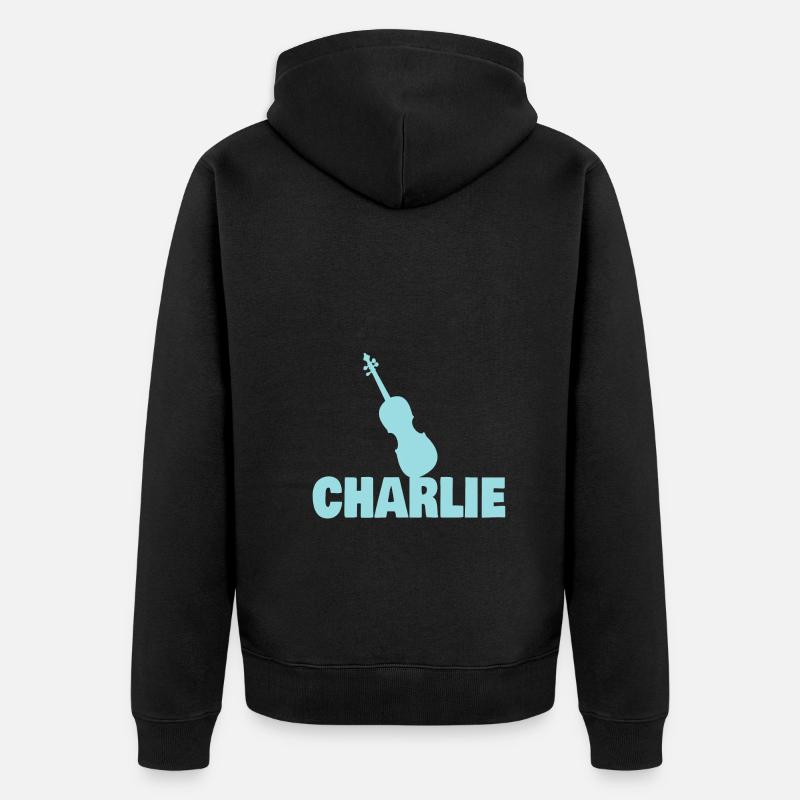 Violoncelle Charlie - Veste à capuche bio Premium Unisexe - noir