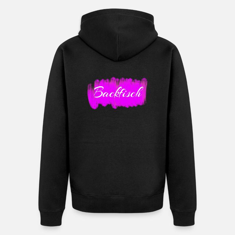 Backfisch vergessene Wörter Geschenkidee Pubertät - Unisex Premium Bio Zip Hoodie - Schwarz