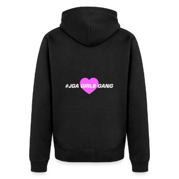 Enterrement de vie de jeune fille - Veste à capuche bio Premium Unisexe - noir - Dos - Nico (187cm)