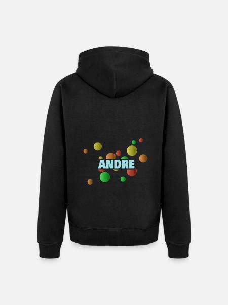 Ball pit Andre - Unisex Premium Organic Zip Hoodie - black
