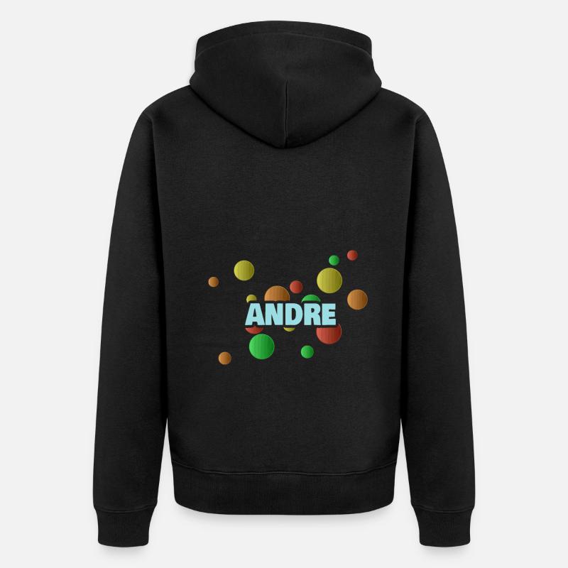 Bällebad Andre - Unisex Premium Bio Zip Hoodie - Schwarz