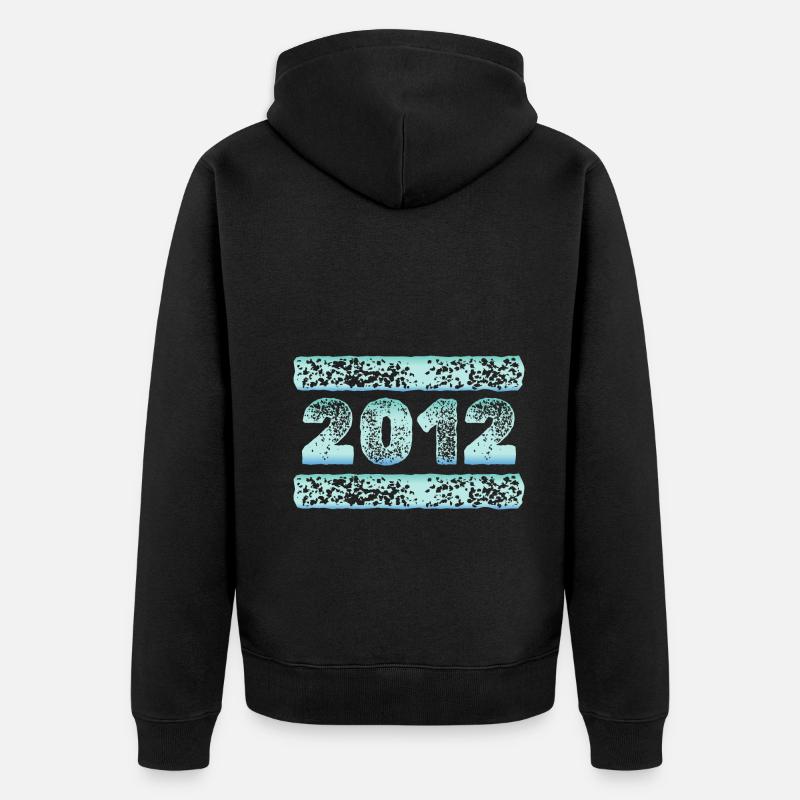 Année 2012 - Veste à capuche bio Premium Unisexe - noir