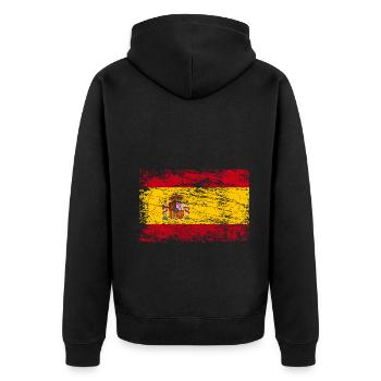 Drapeau de l’Espagne Majorque - Veste à capuche bio Premium Unisexe - noir - Dos - Nico (187cm)