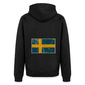 Suède - Veste à capuche bio Premium Unisexe - noir - Dos - Nico (187cm)