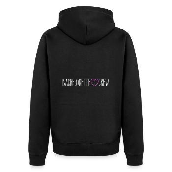 Bachelorette Crew Coeur - Veste à capuche bio Premium Unisexe - noir - Dos - Nico (187cm)
