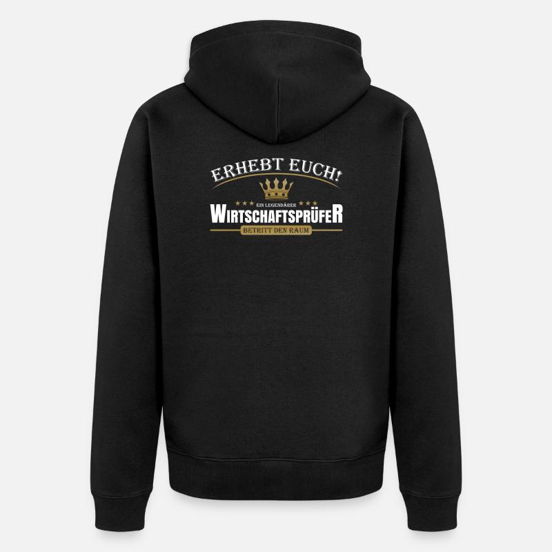 Wirtschaftsprüfer - Unisex Premium Bio Zip Hoodie - Schwarz
