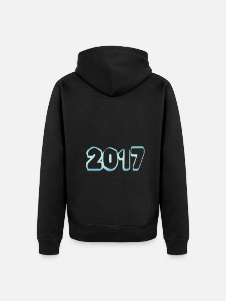 2017 - Veste à capuche bio Premium Unisexe - noir