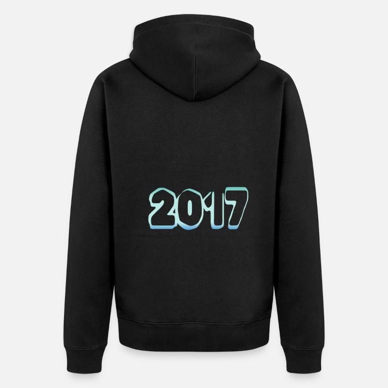 Eisberg 2017 - Unisex Premium Bio Zip Hoodie - Schwarz