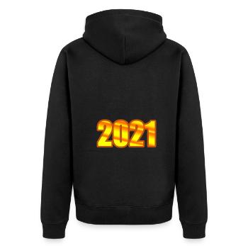 Année 2021 - Veste à capuche bio Premium Unisexe - noir - Dos - Nico (187cm)