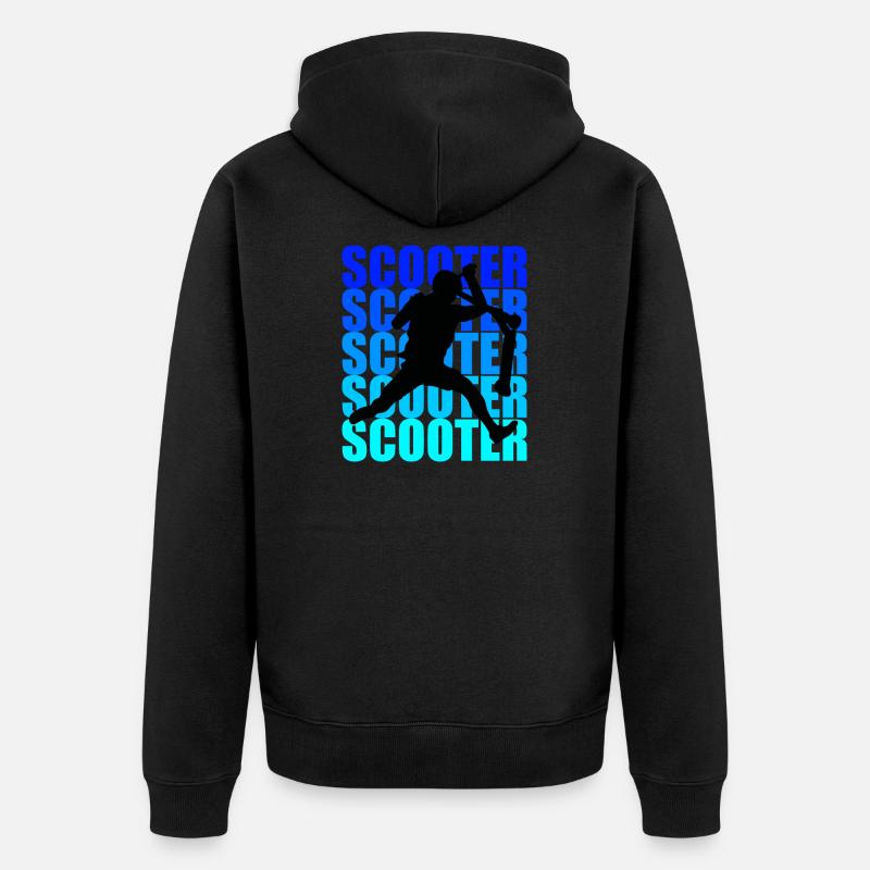 Scooter - Unisex Premium Bio Zip Hoodie - Schwarz