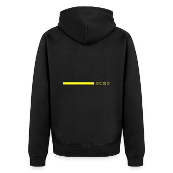 2025 Accident vasculaire cérébral - Veste à capuche bio Premium Unisexe - noir - Dos - Nico (187cm)