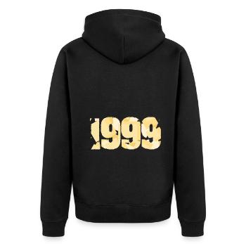 1999 - Veste à capuche bio Premium Unisexe - noir - Dos - Nico (187cm)