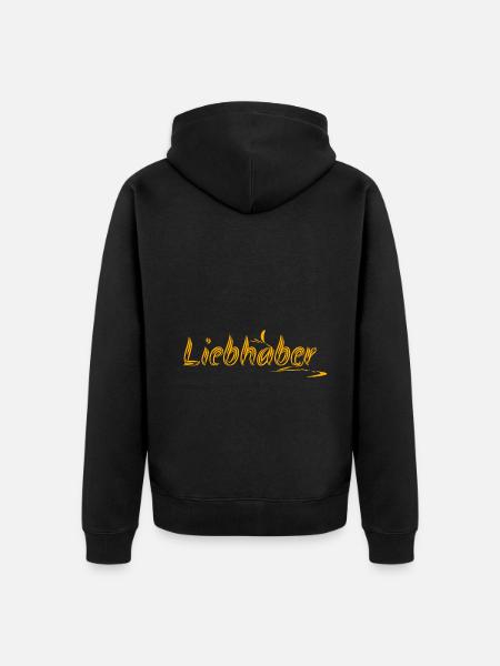 Geschenkidee Liebhaber - Unisex Premium Bio Zip Hoodie - Schwarz