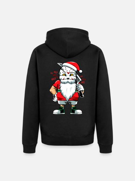 Weihnachtskiller - Unisex Premium Bio Zip Hoodie - Schwarz