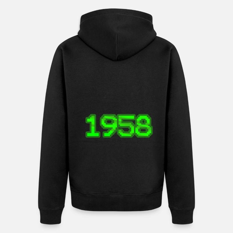 Nerd 1958 - Veste à capuche bio Premium Unisexe - noir