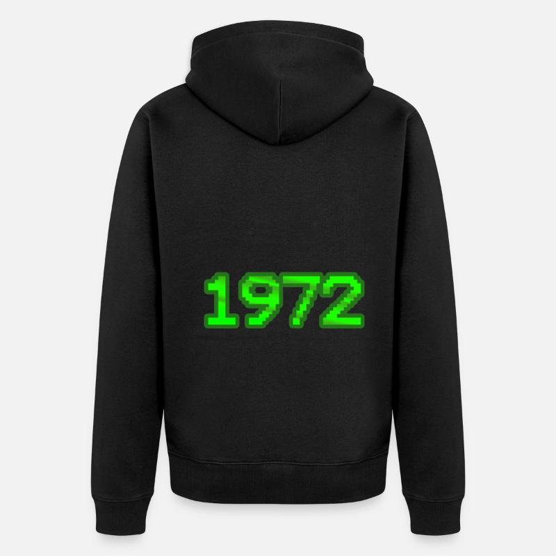 Nerd 1972 - Veste à capuche bio Premium Unisexe - noir