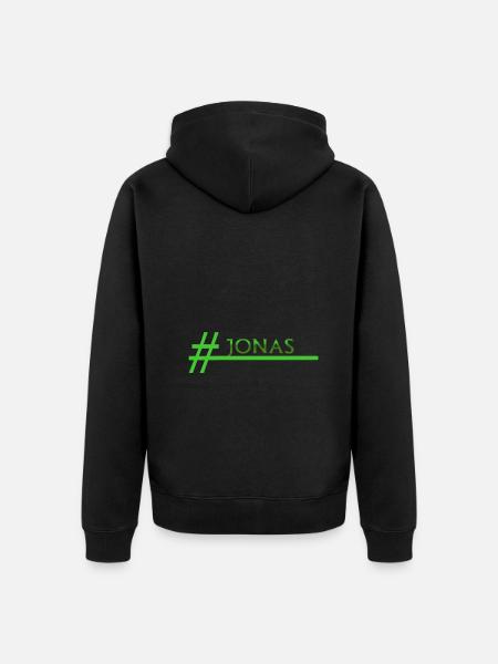 JONAS Jonas - Unisex Premium Organic Zip Hoodie - black