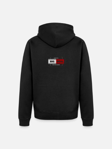 Big Deal Energy - Unisex Premium Organic Zip Hoodie - black