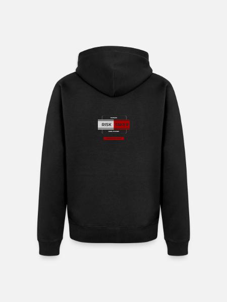 Fearless Trailblazer: Risk Taker - Unisex Premium Organic Zip Hoodie - black