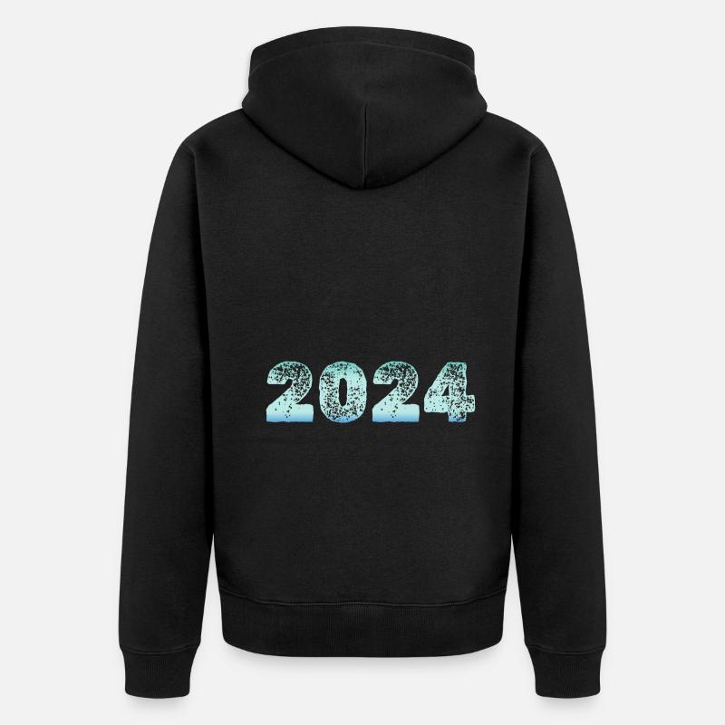 Froid 2024 - Veste à capuche bio Premium Unisexe - noir