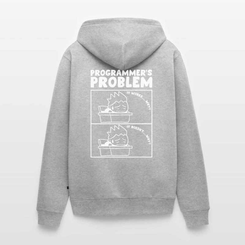 Programmierer Problem Computerprogrammierer Unisex Premium Bio Zip Hoodie