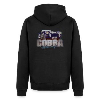 Dream Cars Shelby AC Cobra Gift - Unisex Premium Organic Zip Hoodie - black - Back - Nico (187cm)