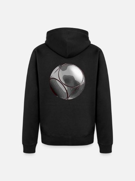 boule - Unisex Premium Organic Zip Hoodie - black