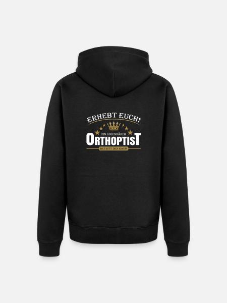 Orthoptist - Unisex Premium Bio Zip Hoodie - Schwarz