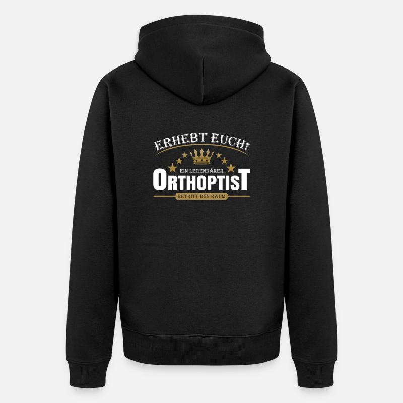 Orthoptist - Unisex Premium Bio Zip Hoodie - Schwarz