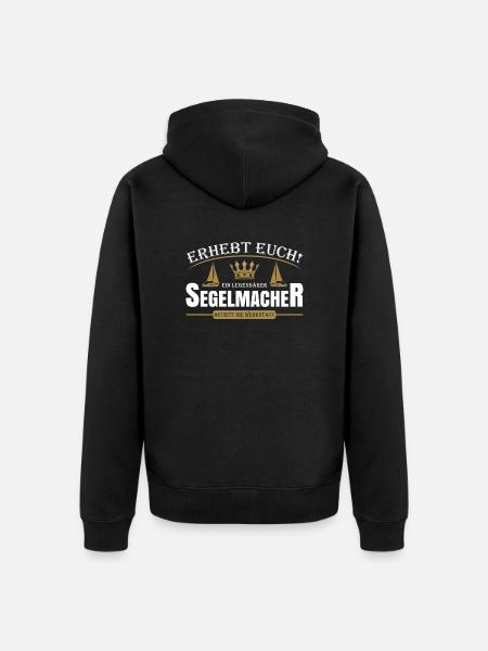 Segelmacher - Unisex Premium Bio Zip Hoodie - Schwarz