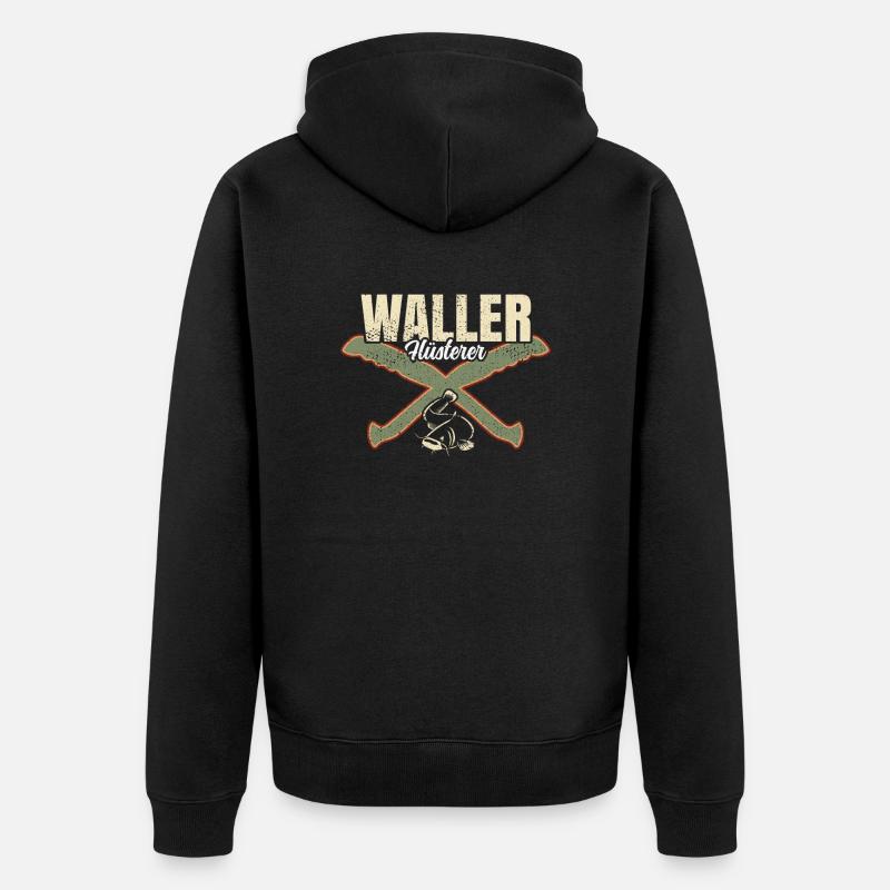 Waller Flüsterer - Unisex Premium Bio Zip Hoodie - Schwarz